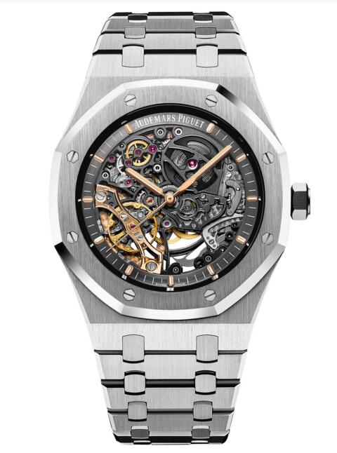 Luxury Replica Audemars Piguet Royal Oak Double Balance Wheel Openworked 15407ST.OO.1220ST.01 watch